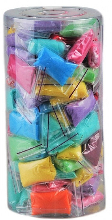Трусики-стринги с рюшем женские из спанбонда для спа-процедур в тубе, разноцветные - Doily — фото N2