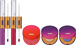Набір - Pupa My Fabulous Beauty Box (eyeshadow/2x2,5g + lipstick/2x4ml + blush/4g) — фото N2