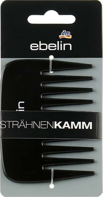 Гребінець для волосся, чорний - Ebelin — фото N1