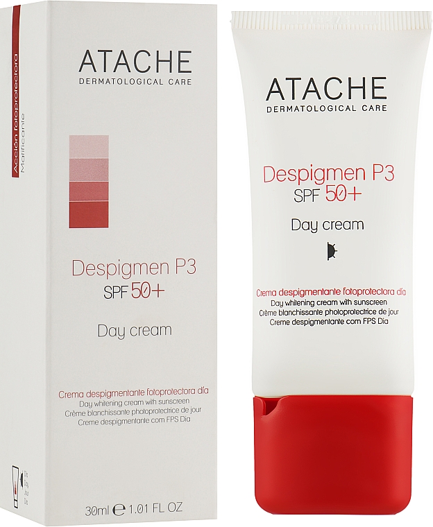 Денний крем з активними компонентами ліпосом - Atache Despigment P3 Day Cream SPF 50+ — фото N2