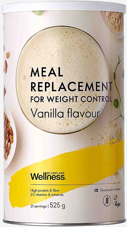 Живильний коктейль для контролю ваги "Ванільний смак"  - Oriflame Wellnes Meal Replacement — фото N1