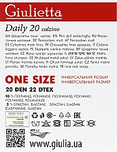 Носки "Daily 20 Calzino" для женщин, nero - Giulietta  — фото N2