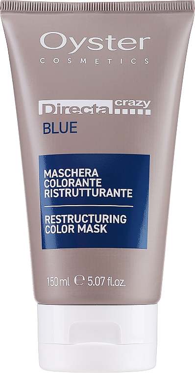 Тонирующая маска для волос "Синяя" - Oyster Cosmetics Directa Crazy Blue