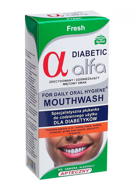 Специализированной ополаскиватель для диабетиков - Alfa Diabetic Fresh — фото N1