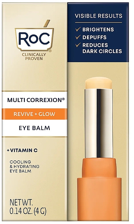 Осветляющий бальзам для глаз - Roc Multi Correxion Eye Balm Revive Glow Vitamin C — фото N1