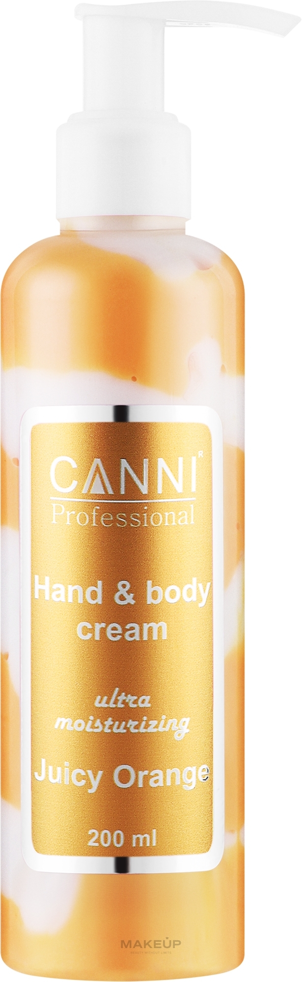 Крем ультраувлажняющий для рук и тела "Сочный апельсин" - Canni Hand & Body Cream — фото 200ml
