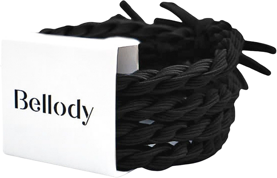 Резинка для волосся, сlassic black, 4 шт. - Bellody Original Hair Ties — фото N2