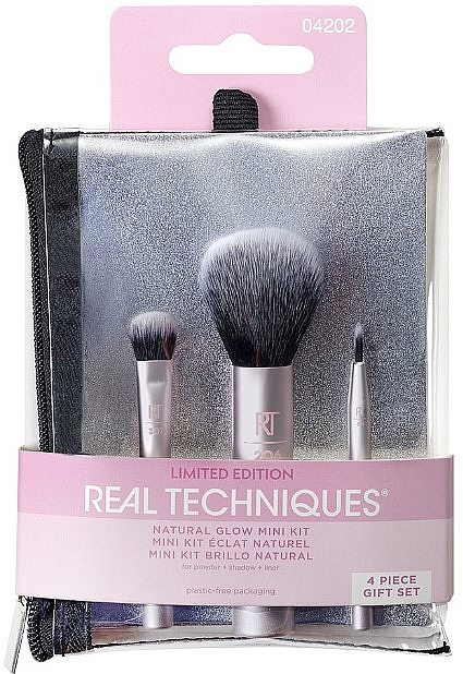 Набор кистей для макияжа в косметичке - Real Techniques Natural Glow Mini Kit — фото N1