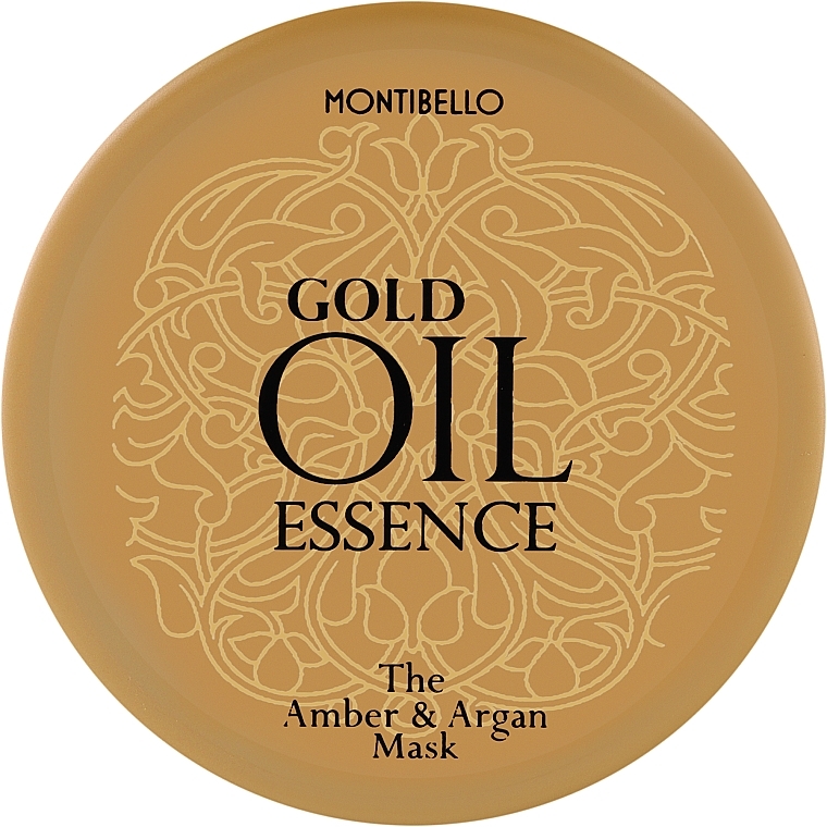 Маска для волос - Montibello Gold Oil Essence The Amber And Argan Mask — фото N1