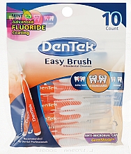 Парфумерія, косметика Щітки для вузьких міжзубних проміжків, помаранчеві - DenTek Easy Brush Cleaners Tight Spaces