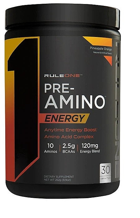 Комплекс амінокислот - Rule One Pre-Amino Energy Pinapple Orange — фото N1