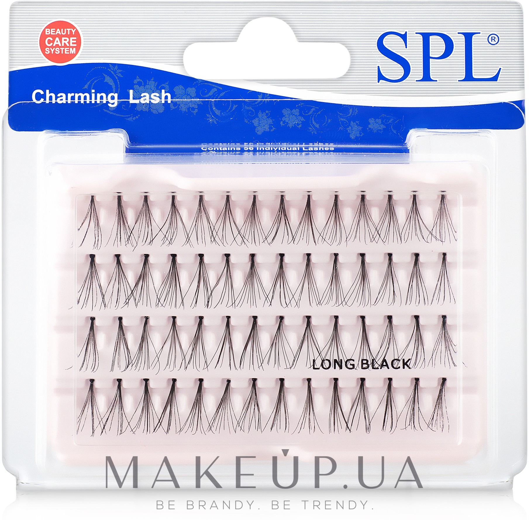 Пучки штучних вій, EE-3, 56 шт, довгі - SPL Individual Lashes Long Black — фото 56шт