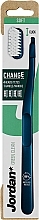 Зубная щетка с 4 сменными головками, мягкая, синяя - Jordan Change Green Clean — фото N1