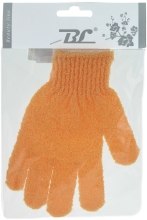 Мочалка-перчатка банная, оранжевая - Beauty Line — фото N1