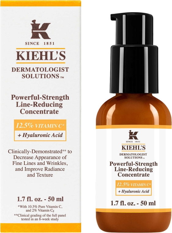 Концентрат проти зморшок, 12.5% вітаміна С - Kiehl's Powerful-Strength Line-Reducing Concentrate — фото N2