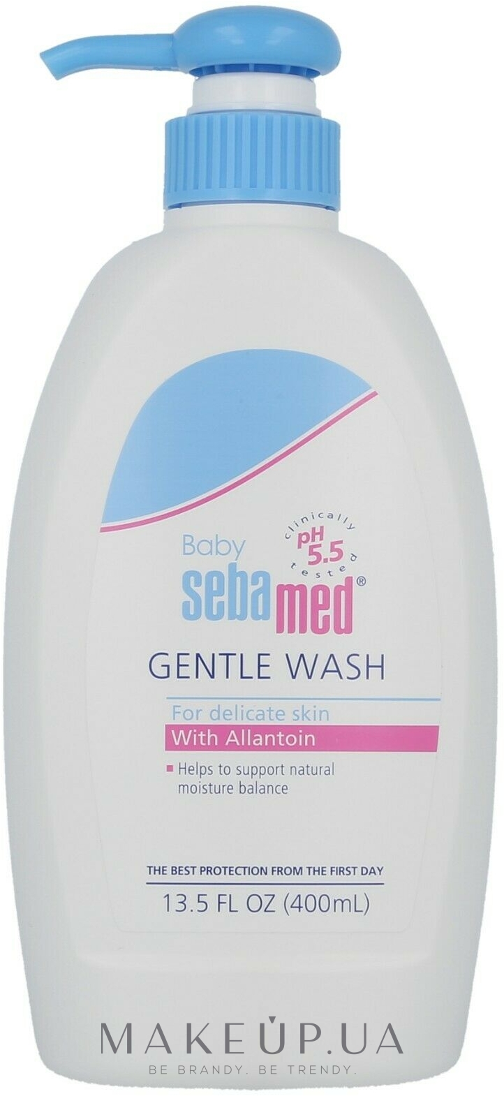 Делікатна емульсія для вмивання, для тіла і волосся - Sebamed Baby Wash — фото 400ml