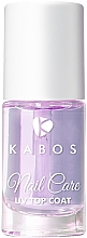 Закріплювач лаку з неоновим ефектом - Kabos Nail Care UV Top Coat — фото N1