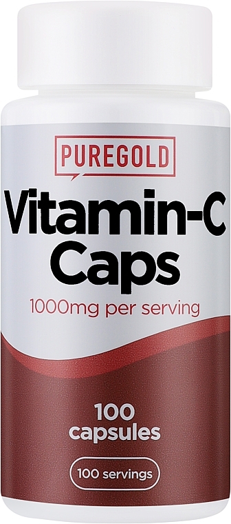 Пищевая добавка "Витамин С", 1000 мг, капсулы - PureGold Vitamin-C Caps — фото N1