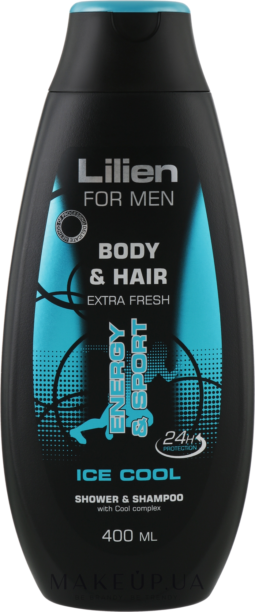 Чоловічий шампунь-гель для душу "Ice Cool" - Lilien For Men Body & Hair Shower & Shampoo — фото 400ml