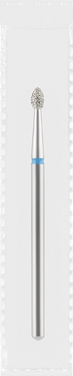 Фреза алмазна синя "Крапля", діаметр 2,3 мм, довжина 4 мм - Divia DF004-23-B — фото N1