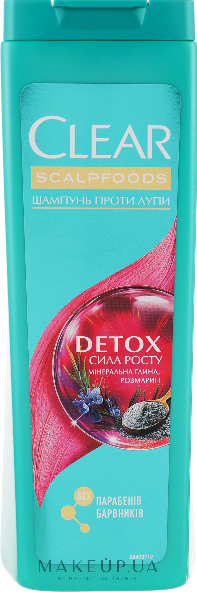 Шампунь проти лупи для жінок  - Clear Detox — фото 400ml