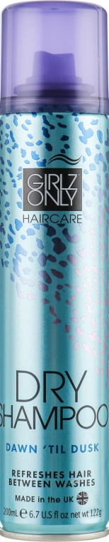 Сухий шампунь для тьмяного жирного волосся "Від світанку до смерканку" - Girlz Only Hair Care Dawn Till Dusk Dry Shampoo — фото N1