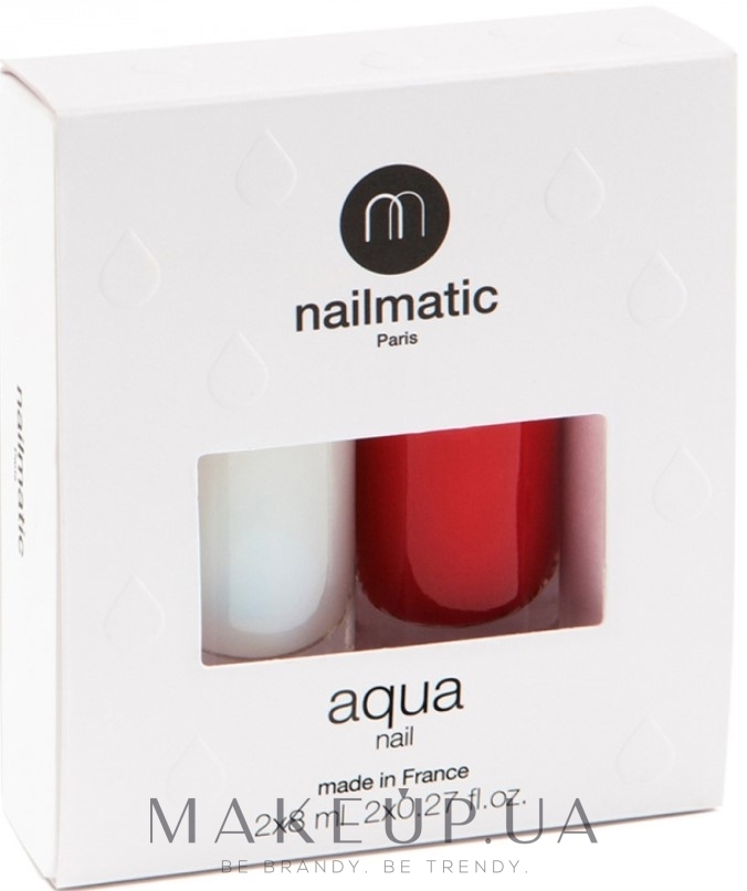 Nailmatic Aqua Polish + Base Set (base/8ml + n/pol/8ml) - Набір для нігтів — фото Airelle