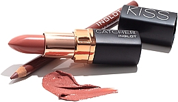 Набор - Inglot Lip Makeup Set Nude Kiss (lipstick/4g + lipliner/1.13g) — фото N3
