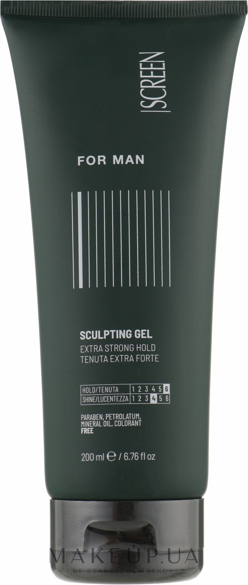 Гель экстрасильной фиксации для мужских волос - Screen For Man Sculpting Gel — фото 200ml
