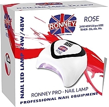 LED-лампа, серебристая - Ronney Profesional Rose LED 24W/48W (GY-LED-035) Lamp — фото N3