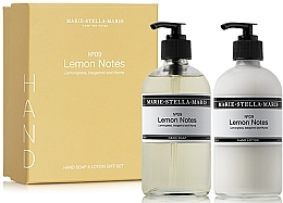 Парфумерія, косметика Набір - Marie-Stella-Maris №09 Lemon Notes Hand Gift Set (h/soap/250ml + h/lot/250ml)