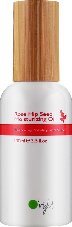 Органическое увлажняющее масло для волос из семян шиповника - O'right Rose Hip Seed Moisturizing Oil — фото N1