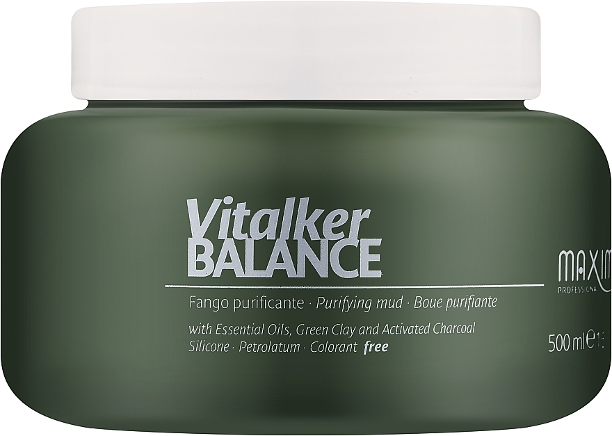 Очищувальна грязь для жирної шкіри голови - Maxima Vitalker Balance Purifying Mud — фото N1