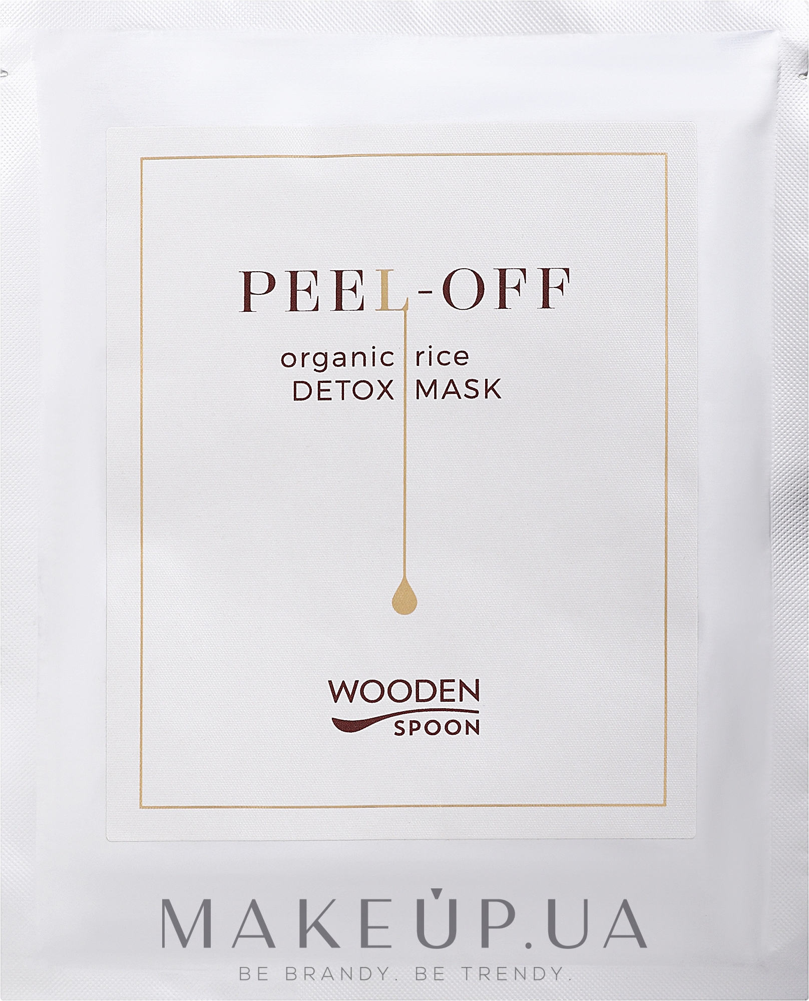 Пілінг-маска для обличчя - Wooden Spoon Peel-off Organic Rice Detox Mask — фото 30g