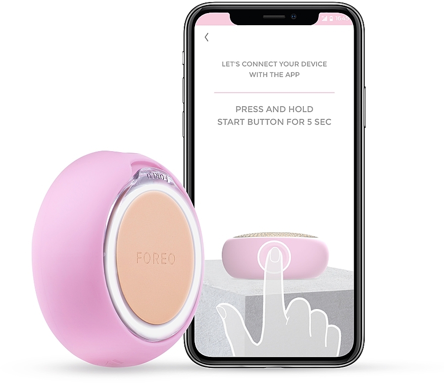 УЦЕНКА Совершенная смартмаска для лица UFO mini 2 для всех типов кожи, Pearl Pink - Foreo UFO mini 2 Power Mask Treatment Device for All Skin Types, Pearl Pink * — фото N4