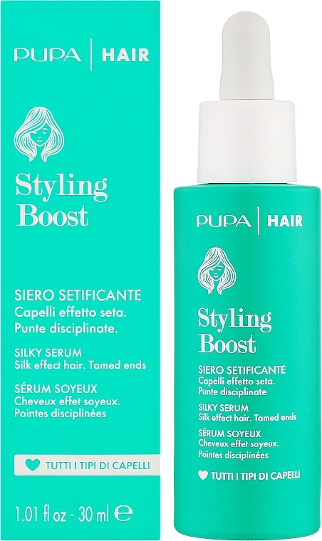 Сыворотка для волос - Pupa Styling Boost Silky Serum — фото N2