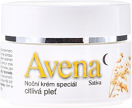 Ночной крем для лица - Bione Cosmetics Avena Sativa Night Cream Sensitive Skin — фото N2