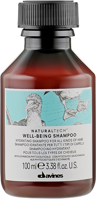 Увлажняющий шампунь для всех типов волос - Davines Natural Tech Well Being Shampoo — фото N1