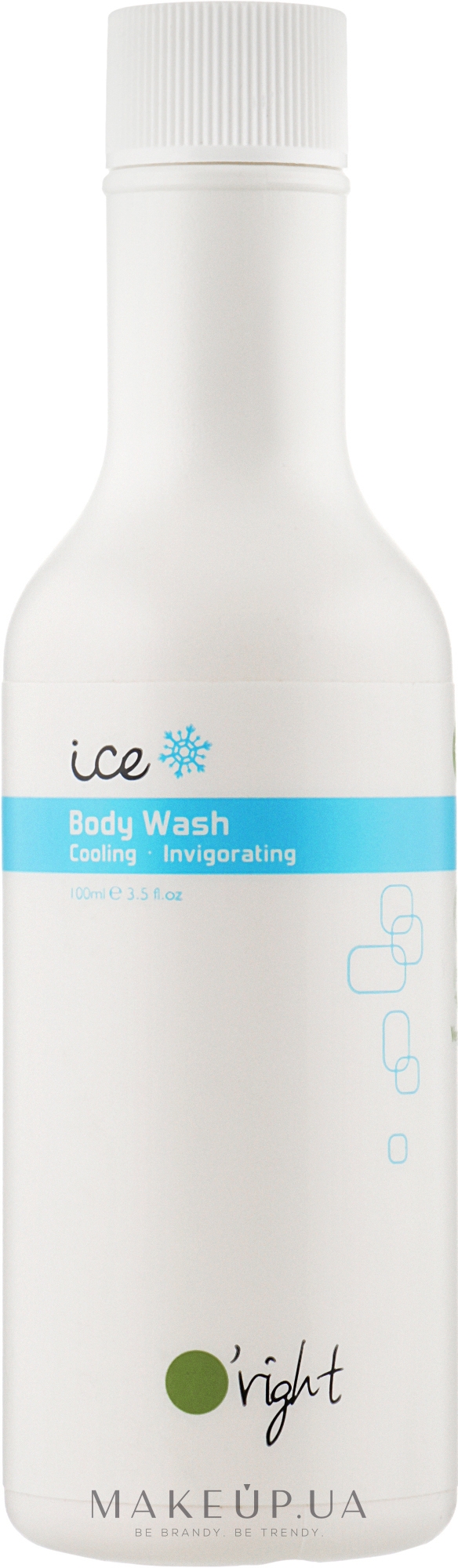 Органический тонизирующий гель для душа с охлаждающим эффектом - O'right Ice Body Wash For Men  — фото 100ml