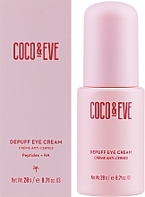 Крем для шкіри навколо очей - Coco & Eve Depuff Eye Cream — фото N2