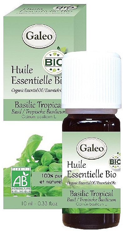 Органическое эфирное масло базилика тропического - Galeo Organic Essential Oil Basilic Tropical — фото N1
