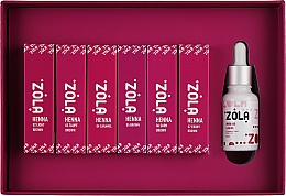 Набір - Zola Henna Box (brow/henna/6*5g + brow/oil/15ml) — фото N2