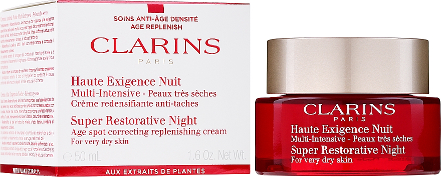 Ночной крем - Clarins Super Restorative Night Wear Very Dry Skin — фото N2