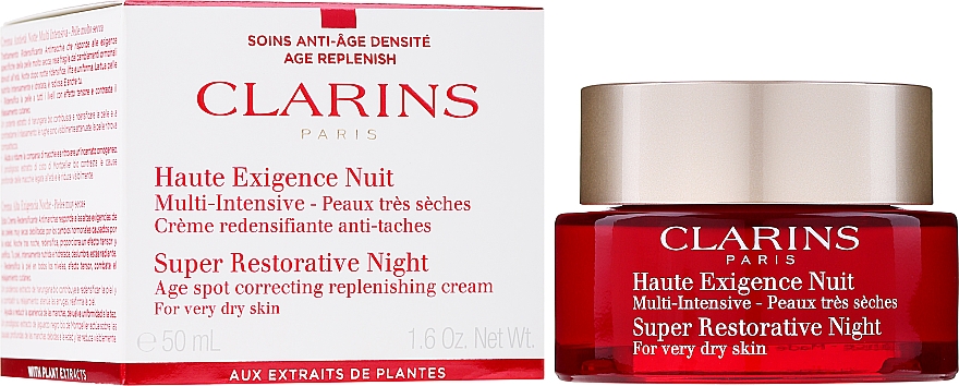 Нічний крем - Clarins Super Restorative Night Wear Very dry Skin — фото N2