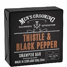 Духи, Парфюмерия, косметика Твердый шампунь для волос - Scottish Fine Soaps MG Thistle & Black Pepper Shampoo Bar Wrapped