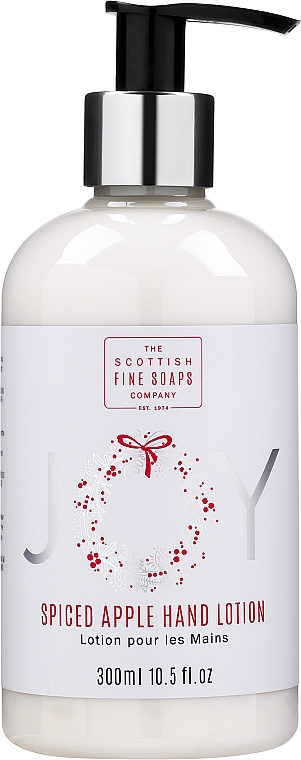 Набор - Scottish Fine Soaps Joy Spiced Apple Hand Care Set (h/wash/300ml + h/lot/300ml) — фото N3