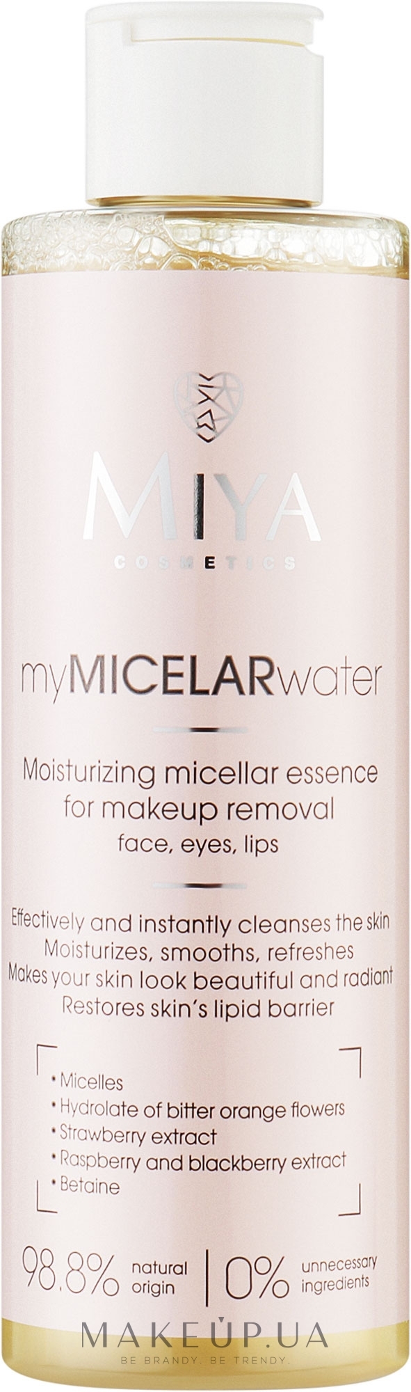 Зволожувальна міцелярна есенція для зняття макіяжу - Miya Cosmetics My Micelar Water — фото 200ml