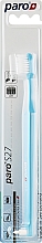 Дитяча зубна щітка, з монопучковою насадкою, м'яка, блакитна - Paro Swiss S27 — фото N1
