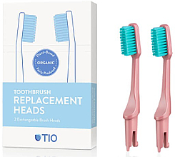 Парфумерія, косметика Змінні насадки для зубної щітки, м'яка щетина, рожеві - TIO Toothbrush Soft