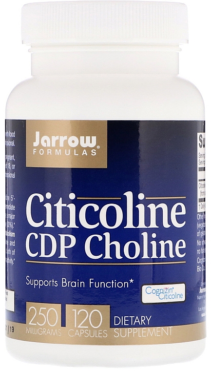 Пищевые добавки "Цитиколин" - Jarrow Formulas Citicoline CDP Choline 250mg — фото N1